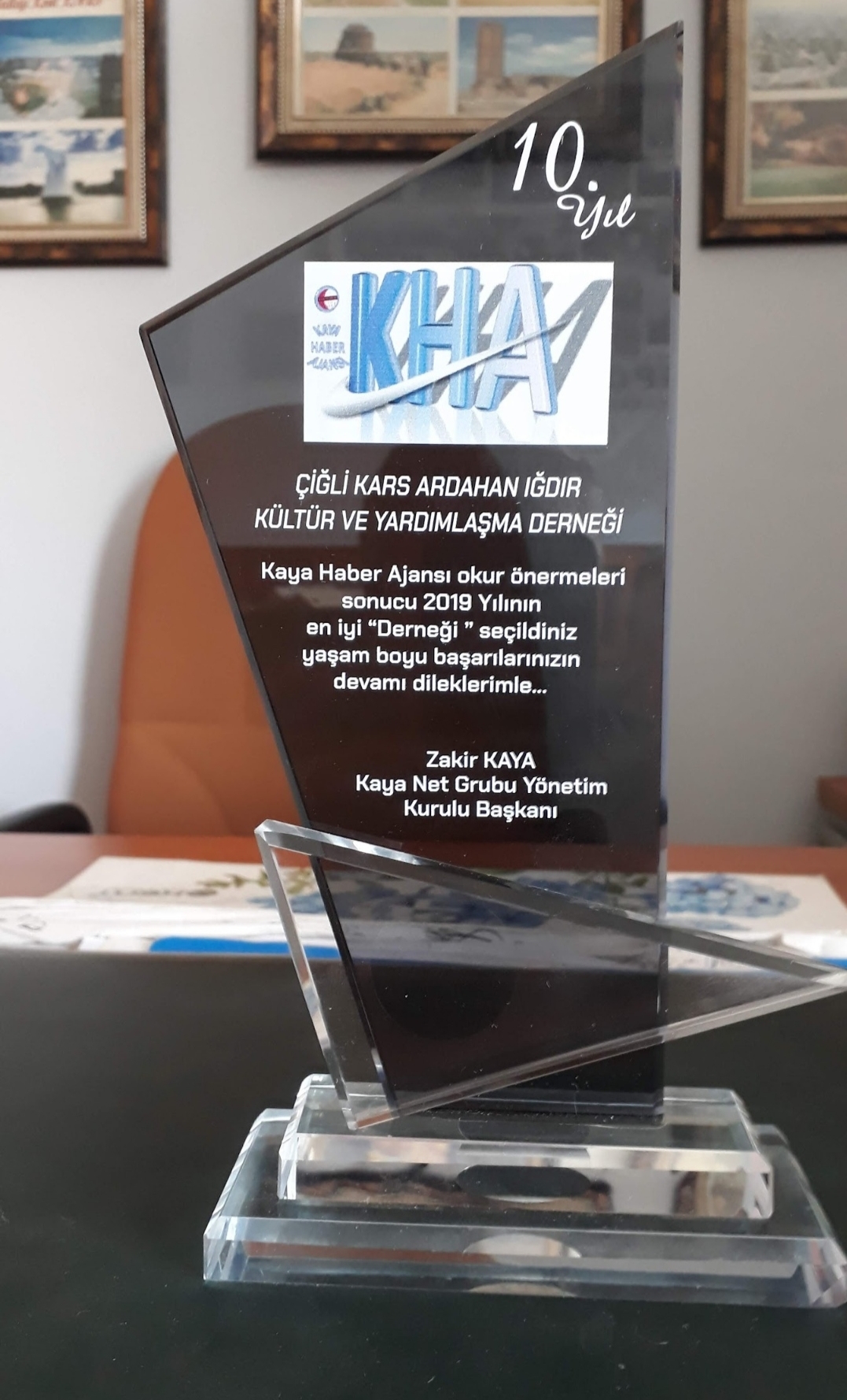 2019 Yılında “Yılın En İyi Derneği” Ödülüne Layık Görüldük
